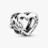 „Love you mom“ Infinity-Herz-Charm aus Sterlingsilber „Love you mom“ Infinity-Herz-Charm aus Sterlingsilber