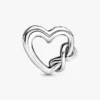 „Love you mom“ Infinity-Herz-Charm aus Sterlingsilber „Love you mom“ Infinity-Herz-Charm aus Sterlingsilber