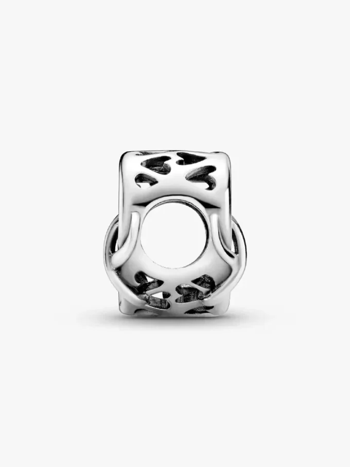 „Love you mom“ Infinity-Herz-Charm aus Sterlingsilber „Love you mom“ Infinity-Herz-Charm aus Sterlingsilber