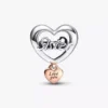 „Love you sister“-Herz-Charm aus Sterlingsilber, 14 Karat rosévergoldet „Love you sister“-Herz-Charm aus Sterlingsilber, 14 Karat rosévergoldet