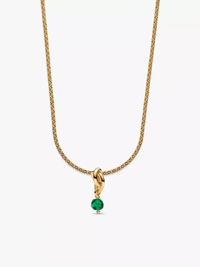Mai Eternity Circle Dangle Charm Halskette, 2er-Set Mai Eternity Circle Dangle Charm Halskette, 2er-Set