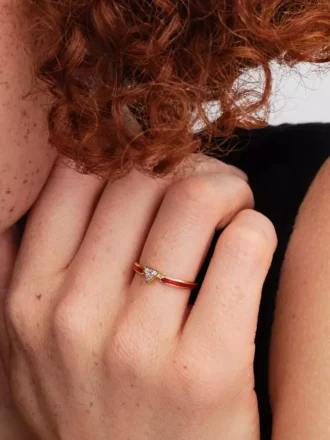 Marvel Iron Man-Ring, 14-karätig vergoldet