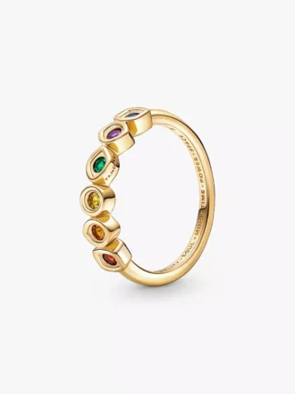 Marvel The Avengers Infinity Stones Ring, 14-karätig vergoldet