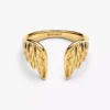 Marvel Thor-Ring mit offenen Flügeln, 14-karätig vergoldet Marvel Thor-Ring mit offenen Flügeln, 14-karätig vergoldet