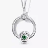 „May Birthstone Eternity Circle O Pendant“-Anhänger-Set, 3er-Set „May Birthstone Eternity Circle O Pendant“-Anhänger-Set, 3er-Set