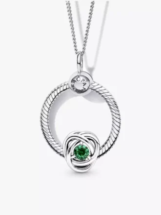 „May Birthstone Eternity Circle O Pendant“-Anhänger-Set, 3er-Set