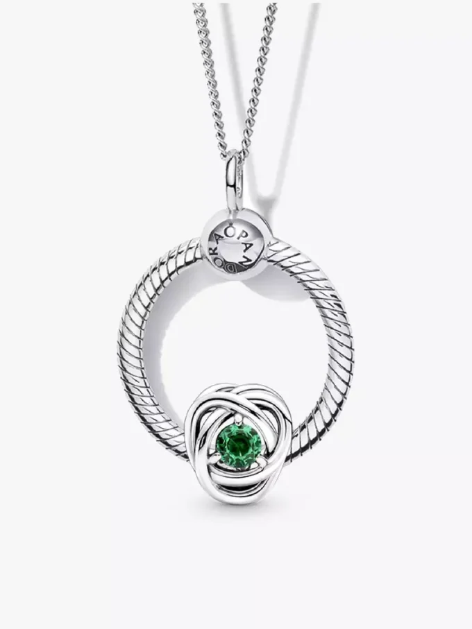 „May Birthstone Eternity Circle O Pendant“-Anhänger-Set, 3er-Set „May Birthstone Eternity Circle O Pendant“-Anhänger-Set, 3er-Set