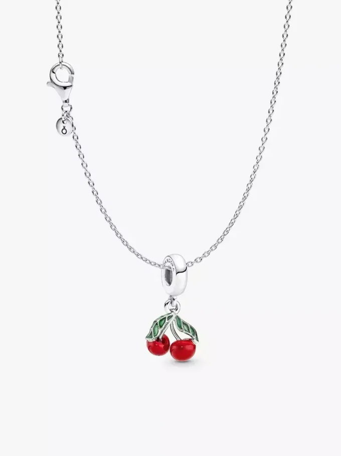 Megans Kirsch-Charm-Halskettenset, 2er-Set Megans Kirsch-Charm-Halskettenset, 2er-Set
