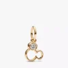 Mickey-Mouse-Silhouette-Charm-Halskette, 2er-Set Mickey-Mouse-Silhouette-Charm-Halskette, 2er-Set