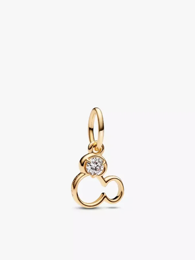 Mickey-Mouse-Silhouette-Charm-Halskette, 2er-Set Mickey-Mouse-Silhouette-Charm-Halskette, 2er-Set