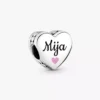 Mija-Herz-Charm aus Sterlingsilber