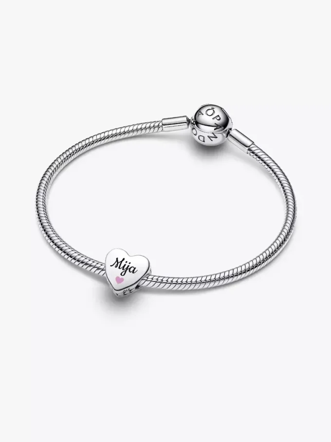 Mija-Herz-Charm aus Sterlingsilber