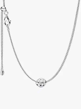Mini-Charm-Halskette mit Peace-Zeichen, 2er-Set Mini-Charm-Halskette mit Peace-Zeichen, 2er-Set