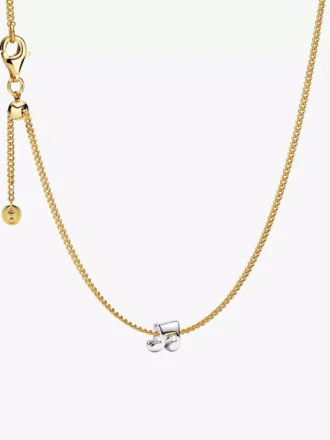 Mini-Charm-Halskettenset „Musiknote“ (2er-Set)