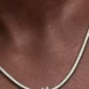 Mini-Charm „Hufeisen“ mit Struktur aus Sterlingsilber