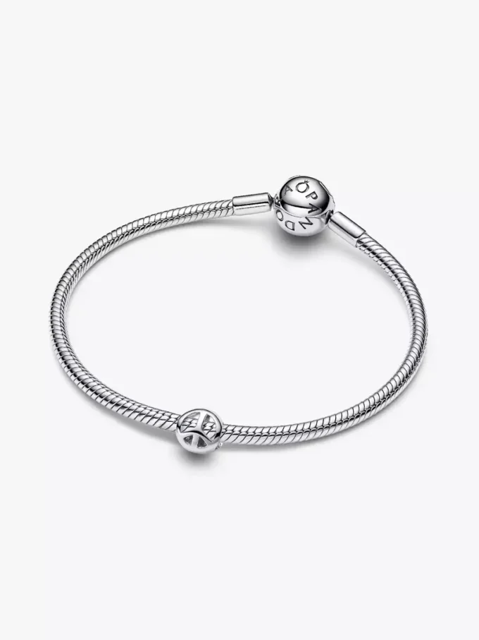 Mini-Charm mit Friedenssymbol aus Sterlingsilber Mini-Charm mit Friedenssymbol aus Sterlingsilber