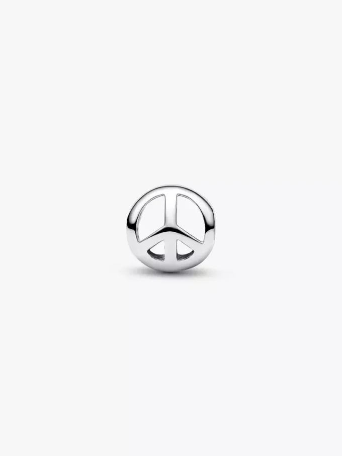 Mini-Charm mit Friedenssymbol aus Sterlingsilber Mini-Charm mit Friedenssymbol aus Sterlingsilber