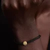 Mini-Charm mit strukturiertem Smiley, 14-karätig vergoldet