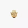 Mini-Charm mit strukturierter Hamsa-Hand, 14-karätig vergoldet Mini-Charm mit strukturierter Hamsa-Hand, 14-karätig vergoldet