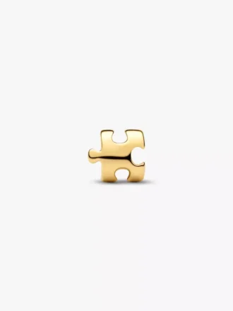 Mini-Charm „Puzzleteil“ 14-karätig vergoldet