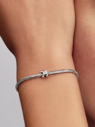 Mini-Charm „Puzzleteil“ aus Sterlingsilber