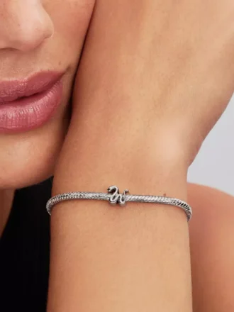 Mini-Charm „Schlange“ aus Sterlingsilber