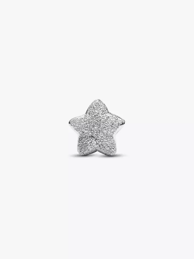 Mini-Charm „Stern“ mit Struktur aus Sterlingsilber Mini-Charm „Stern“ mit Struktur aus Sterlingsilber