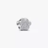 Mini-Charm „Texturierte Pfote“ aus Sterlingsilber Mini-Charm „Texturierte Pfote“ aus Sterlingsilber