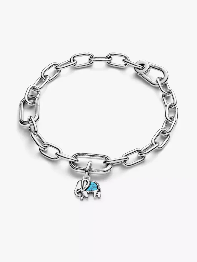 Mini-Dangle Charm „Elefant“ in Türkisfarbe aus Sterlingsilber Mini-Dangle Charm „Elefant“ in Türkisfarbe aus Sterlingsilber