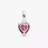 Mini-Dangle Charm „Gebrochenes Herz“ aus Sterlingsilber Mini-Dangle Charm „Gebrochenes Herz“ aus Sterlingsilber