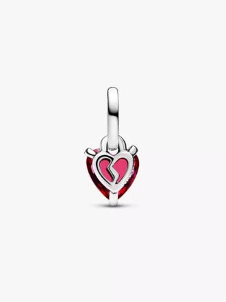 Mini-Dangle Charm „Gebrochenes Herz“ aus Sterlingsilber