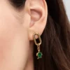Mini-Dangle Charm „Grüne Schildkröte“, 14-karätig vergoldet Mini-Dangle Charm „Grüne Schildkröte“, 14-karätig vergoldet