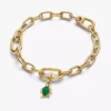 Mini-Dangle Charm „Grüne Schildkröte“, 14-karätig vergoldet Mini-Dangle Charm „Grüne Schildkröte“, 14-karätig vergoldet