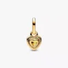Mini-Dangle Charm in Herzform, 14-karätig vergoldet Mini-Dangle Charm in Herzform, 14-karätig vergoldet