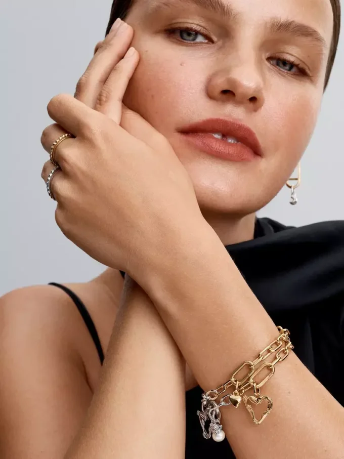 Pandora ME Pyramidenring, 14 Karat vergoldet Pandora ME Pyramidenring, 14 Karat vergoldet