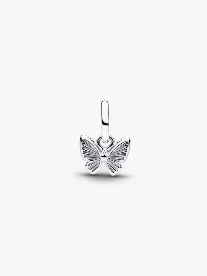 Mini-Dangle Charm „Rosa Schmetterling“ aus Sterlingsilber Mini-Dangle Charm „Rosa Schmetterling“ aus Sterlingsilber