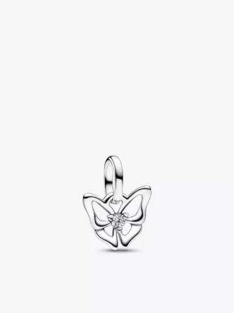 Mini-Schmetterlings-Charm-Halskette, 2er-Set