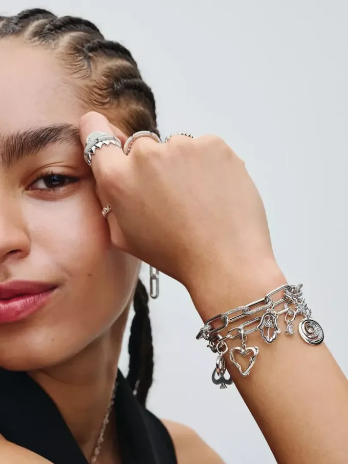 Endgültiger Verkauf – Pandora ME Stones & Enamel Ring aus Sterlingsilber