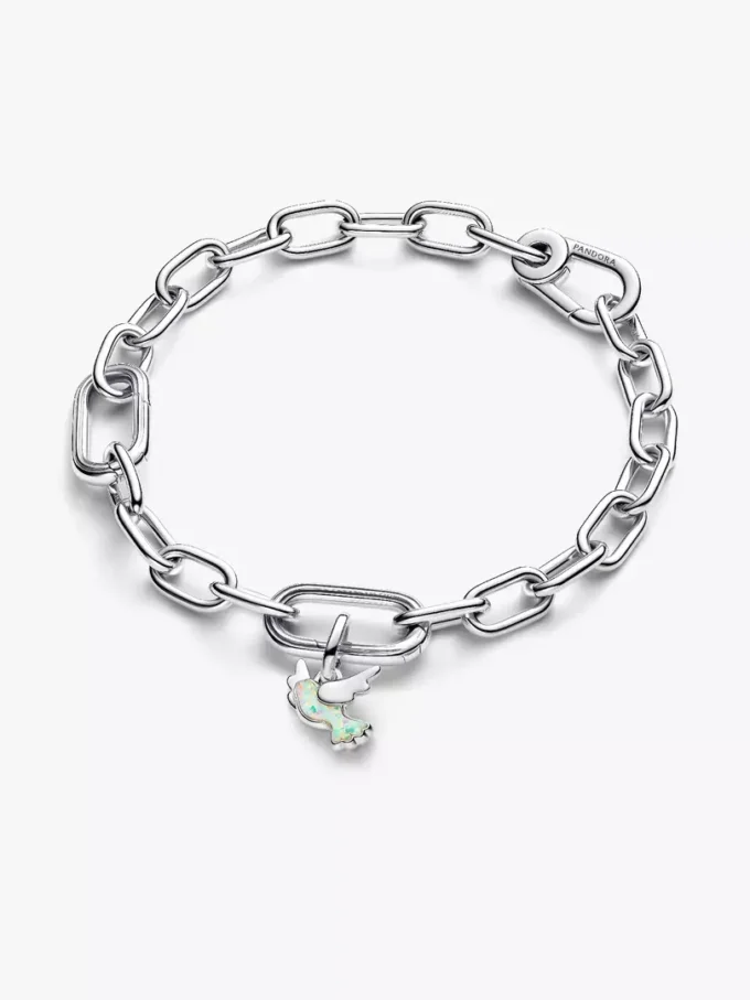 Mini-Dangle Charm „Weiße Taube“ aus Sterlingsilber Mini-Dangle Charm „Weiße Taube“ aus Sterlingsilber
