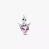 Mini-Dangle Charm „Winged Heart“ aus Sterlingsilber Mini-Dangle Charm „Winged Heart“ aus Sterlingsilber