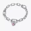 Mini-Dangle Charm „Winged Heart“ aus Sterlingsilber Mini-Dangle Charm „Winged Heart“ aus Sterlingsilber