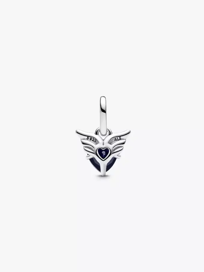 Mini-Dangle Charm „Winged Heart“ aus Sterlingsilber Mini-Dangle Charm „Winged Heart“ aus Sterlingsilber
