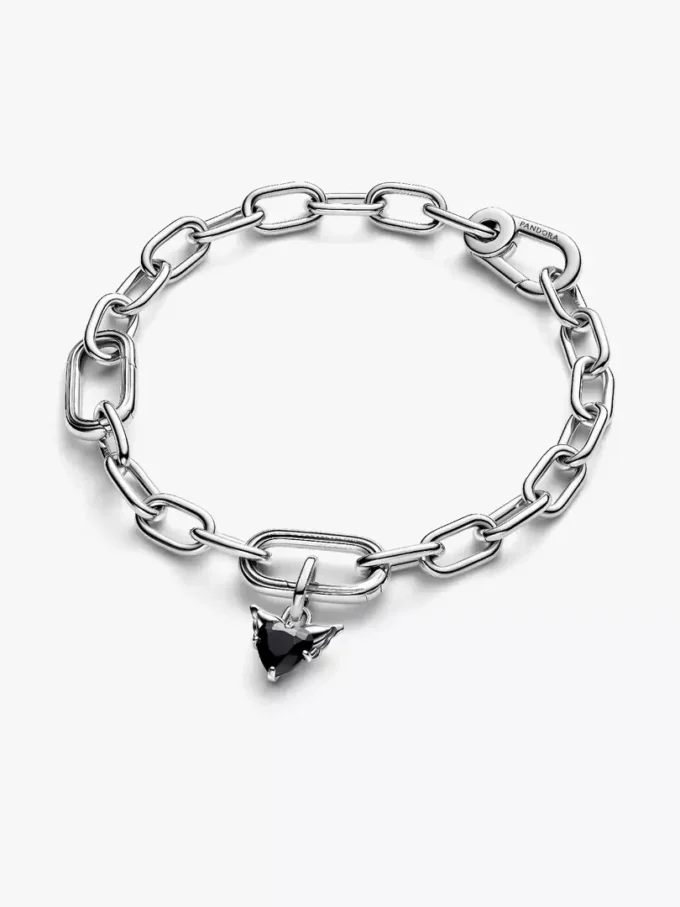 Mini-Dangle Charm „Winged Heart“ aus Sterlingsilber Mini-Dangle Charm „Winged Heart“ aus Sterlingsilber