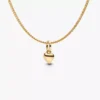 Mini-Herz-Charm-Halskette, 2er-Set Mini-Herz-Charm-Halskette, 2er-Set