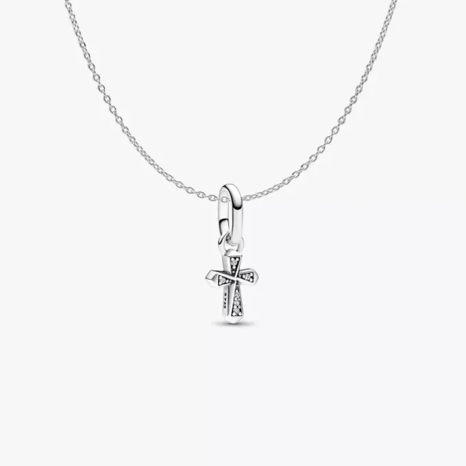 Mini-Kreuz-Charm-Halskette, 2er-Set Mini-Kreuz-Charm-Halskette, 2er-Set