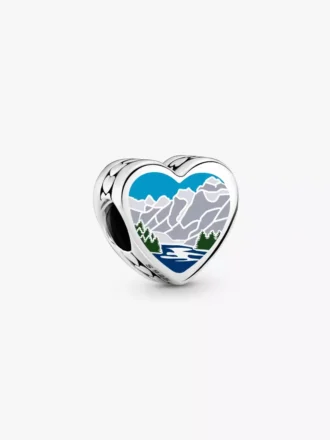 Minnesota-Herz-Charm aus Sterlingsilber