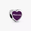 Minnesota-Herz-Charm aus Sterlingsilber Minnesota-Herz-Charm aus Sterlingsilber