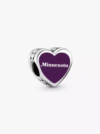 Minnesota-Herz-Charm aus Sterlingsilber
