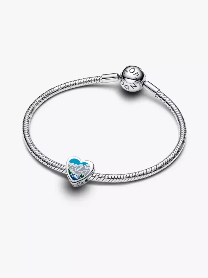 Minnesota-Herz-Charm aus Sterlingsilber Minnesota-Herz-Charm aus Sterlingsilber