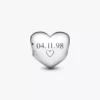 „Be Love“ gravierbarer Herz-Charm aus Sterlingsilber „Be Love“ gravierbarer Herz-Charm aus Sterlingsilber